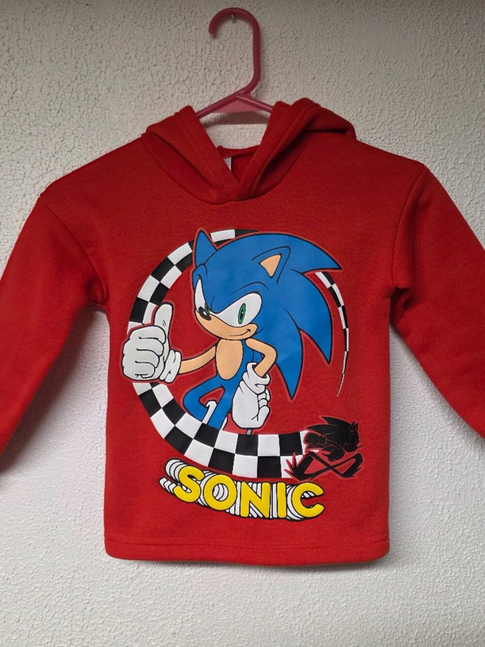 Kids Sonic the Hedgehog Red Hoodie Size 5